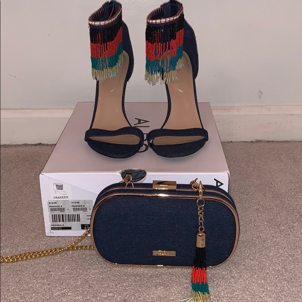 Aldo Shoes and Matching Bag